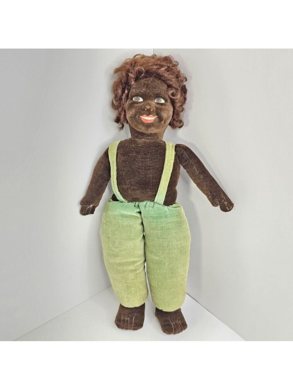 Norah Wellings Marked On Foot Collector Cloth Doll England 1930s-1940s Rare